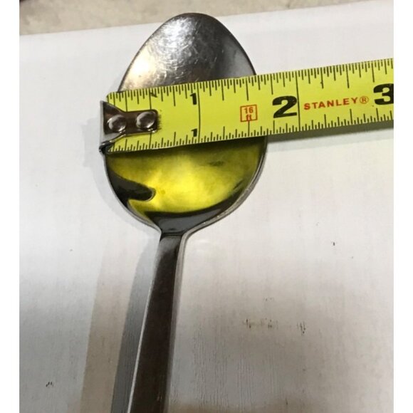 Set Of 6 Stainless Steel Iced Tea Dessert Ice Cream Spoons 8" Long - Picture 9 of 10